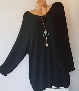Italy schöne Tunika,Pullover,Shirt,Pulli,Oversize,Kette,Gr.44,46,48,Neu - Bild 1 von 6