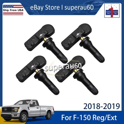 New 4x Tire Sensor For Ford F-150 REG/EXT F-250 F-350 Super Duty TPMS 315MHz US - Image 1 of 4