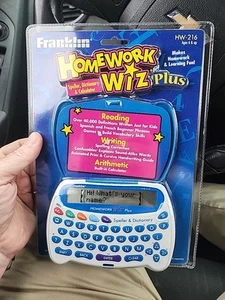FRANKLIN HOMEWORK WIZ PLUS HW-216 SPELLER, DICTIONARY & CALCULATOR *SEALED* - Picture 1 of 9