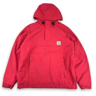Vintage Carhartt Nimbus Pullover Kapuze Windbreaker Jacke, Rot, XS (JKT704) - Bild 1 von 4