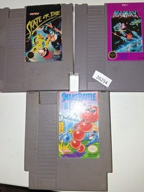 Nintendo games Snake Rattle N  Roll, Magmax, Skate or Die NES  bc15 26254