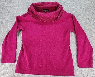 Suéter Pullover Jones New York Collection Mujer Cachemira Talla M Púrpura Capucha Cuello Foto 1 de 4
