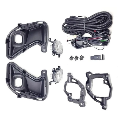 2Pcs/Set LED White Fog Light Switch Bezel Wire For 24-25 Toyota Grand Highlander - Image 1 of 4