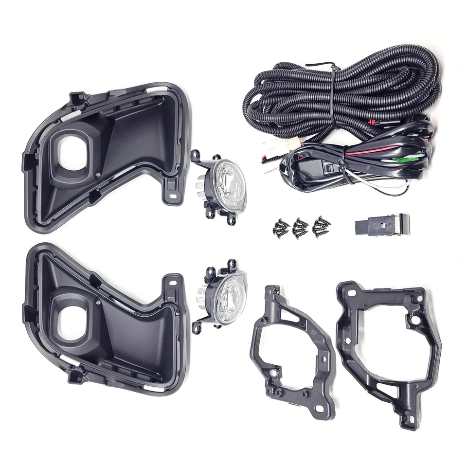 2Pcs/Set LED White Fog Light Switch Bezel Wire For 24-25 Toyota Grand Highlander - Image 1 of 4