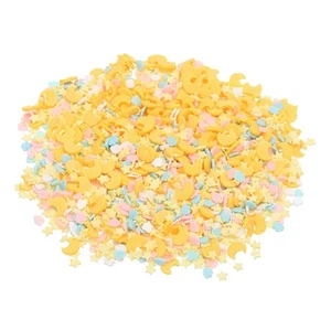 100g Fake Sprinkles, Faux Sprinkles Star and Moon Mix, Yellow/blue/pink/white - Picture 1 of 6