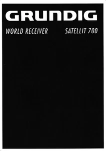 Manuale D'uso Istruzioni Operative Per Grundig Satellit 700 In Inglese - Foto 1 di 1