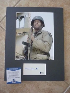 Espositore fotografico opaco firmato Tom Hanks 11x14 salva soldato Ryan certificato BAS - Foto 1 di 2