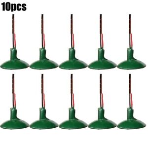 10 Pieces OO/HO Scale Street Lights Model Wall Lamp Posts Led Ceiling Lamp