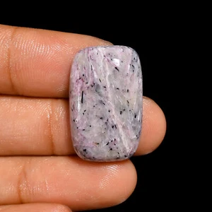 Natural Charoite Radiant Shape Cabochon Loose Gemstone 27 Ct. 25X16X7 mm A-1716 - Picture 1 of 1