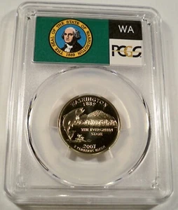 2007-S 25c CLAD PCGS PR70DCAM WASHINGTON QUARTER PROOF DEEP CAMEO PR 70 DC - Picture 1 of 4