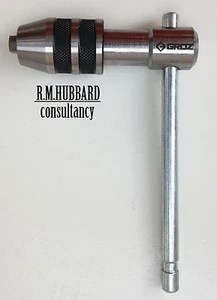 Tap wrench T handled.0.150" square capacity quality tool by Groz. - Bild 1 von 5