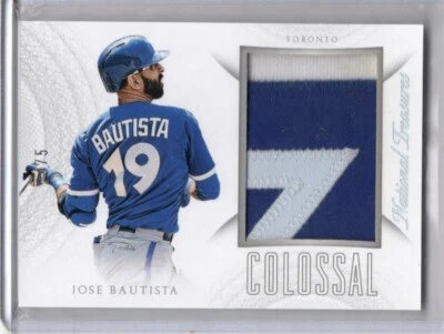 Parche Panini National Treasures Colossal 2015/5 Jose Bautista Toronto Blue Jays Foto 1 de 2
