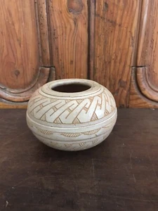 "Florero de cerámica de arcilla Manoel Diaz raro suroeste hecho a mano 5"" X 3"" firmado" - Imagen 1 de 6