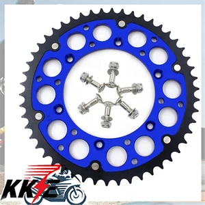 KKE 51T Rear Blue Sprocket Fit Yamaha YZ125 YZ250 99-23 YZ250F WR250F 2001-2023 - Picture 1 of 12