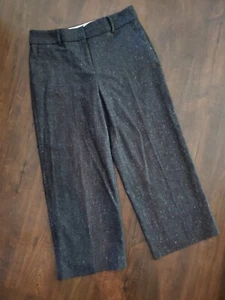 Pantaloni Talbots grigio scuro misto lana gamba larga carriera business casual taglia 8 - Foto 1 di 9