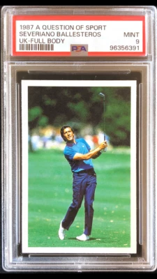 Severiano Ballesteros 1987 A Question of Sport Golf PSA 9 Mint The Masters  - Image 1 of 4