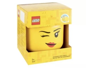 LEGO storage box head size S yellow approx 20 cm - Picture 1 of 4
