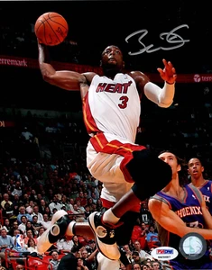 DWYANE WADE PSA/DNA SIGNED 8X10 PHOTOGRAPH MIAMI HEAT MINT AUTOGRAPHED HOF NBA - Picture 1 of 2