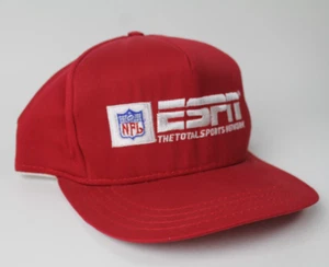 Gorra ESPN Vintage Snapback Roja Hecha en EE. UU. Total Sports Network - Imagen 1 de 6