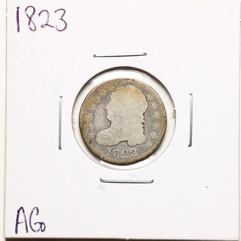 1823 10C Capped Bust Dime in AG Condition #BH00112 Cover