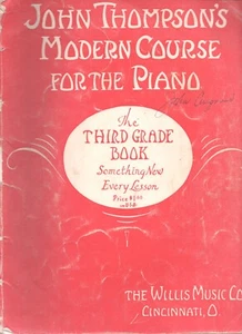 Vintage 1938 John Thompson's Modern Course for the Piano The Third Grade Book - Picture 1 of 1