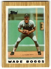 1987 Topps Major League Leaders Minis Wade Boggs Boston Red Sox #41