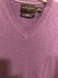 Herren Pullover Weste, Marke schwarz & braun, helllila 100% Supima Baumwolle Gr. L " - Bild 1 von 5