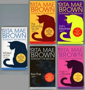 Mrs Murphy Cozy Mystery Lot of 5 Paperback by Rita Mae Brown - Picture 1 of 9