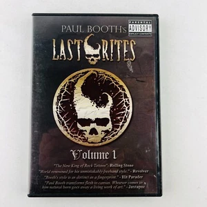 Paul Booths Last Rites Volume 1 DVD ~RARE - Picture 1 of 2