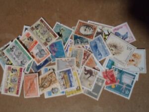 Collection lot 50 different stamps of Albania