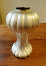 Vintage Midwest Of Cannon Falls Silver Sparkle Glass Candle Holder