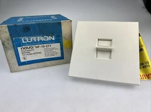 Lutron NOVA Fluorescent Slide to off Dimmer NF-10-277 White 2.2A, 277V, 60Hz - Picture 1 of 5