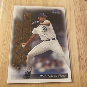 1999 FLEER TRADITION ROOKIE FLASHBACK MATT ANDERSON #1 OF 15 RF DETROIT TIGERS - Picture 1 of 2