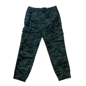 Sonoma Pull On Cargo Jogger Green Camo Boys Size Medium Husky Pants New - Picture 1 of 9