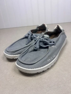 Hey Dude Wendy Boho Light Denim Slip On Shoes Womens Size 9 - Image 1 of 4