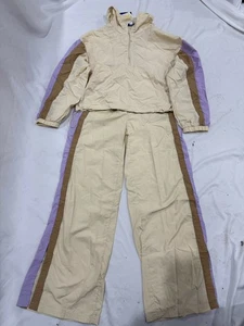JoyLab Colorblock Chaqueta Cortavientos y Pantalones de Pista Conjunto XS Marfil Multi Nuevo con Etiquetas - Imagen 1 de 8