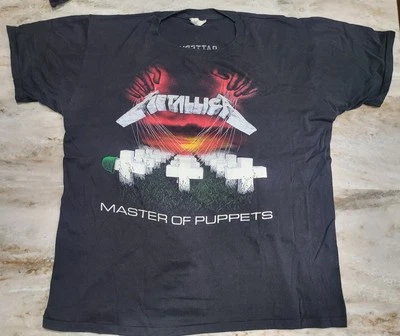 Metallica Master Of Puppets Vintage Vtg Band T-Shirt 1986-1987 1/1 Pacer Tag - Image 1 of 3