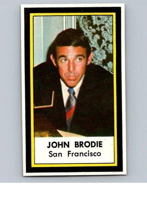 1971-72 年戴尔足球照片邮票约翰·布罗迪旧金山 49 人队 *WSC* — 第 1/2 张图片