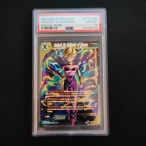 Android 18, Defender BT14-093 SPR PSA 10 Dragon Ball Super Cross Spirits - Imagen 1 de 2