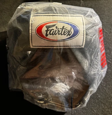 Fairtex HG10 Super Sparring Headgear Black Genuine Leather Muay Thai Boxing MMA - Image 1 of 4