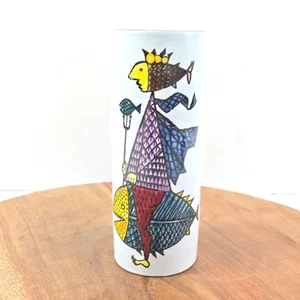 Stig Lindberg Karnevalsvase Einzelblumenvase Gustavsberg Vintage Schweden Fisch - Bild 1 von 9
