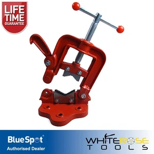 BlueSpot Hinged Clamping Pipe Vice Rapid Access Bench Clamp 7-75mm Capacity - Picture 1 of 2