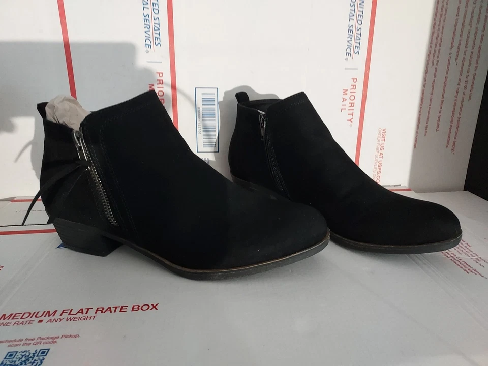Botas para mujer Rampage TARRAGON 1 negras fx sde SMITH cremallera talla 8,5 M tobillo #T6 Foto 1 de 4