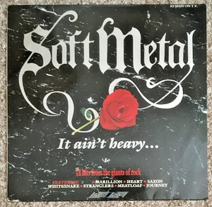 SOFT METAL-IT AIN'T HEAVY-VINYL LP-1988-SMR 862-VARIOUS ARTISTS - Picture 1 of 2