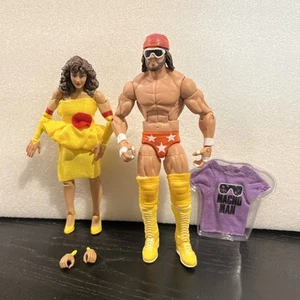 Macho Man Randy Savage & Elizabeth Figure WWE ELITE SERIES 5 Mattel Loose - Picture 1 of 15