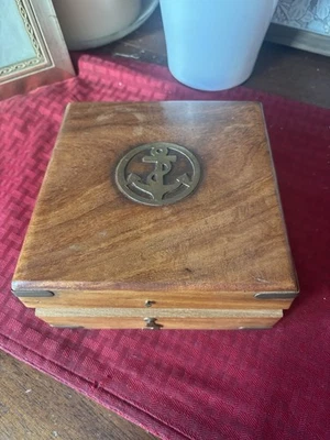 Maritime Sundial Compass With Rosewood Case 5 Inch Antique Compass Gift - Image 1 of 4