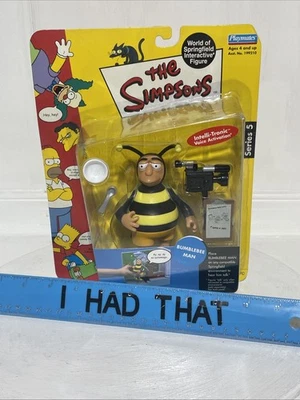 Los Simpson BUMBLEBEE MAN World of Springfield Playmates sellado de fábrica Foto 1 de 3