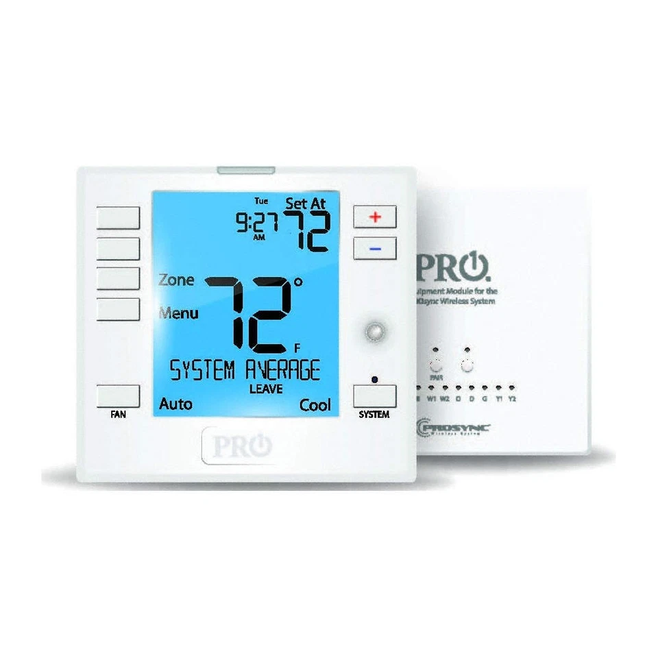 PRO1 IAQ  Low Voltage Thermostat,Surface Mount 803YR7 - Image 1 of 1