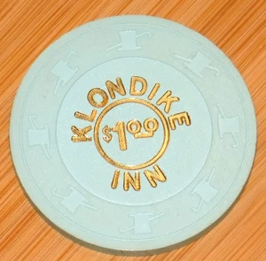 Klondike Inn Casino Las Vegas Nevada $1 Chip 1980s 80'S Era Gambling Collectible - Picture 1 of 3