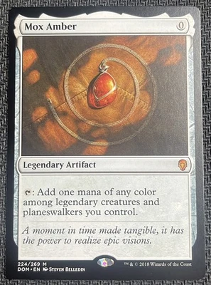 Magic: The Gathering Mox Amber Dominaria Card 224/269 NM - Image 1 of 2